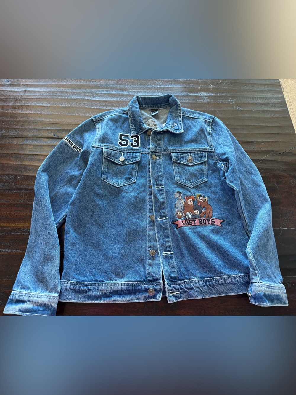 Like new, Disney x Cakeworthy Peter Pan “Neverland” Denim Jacket 🧚🏻